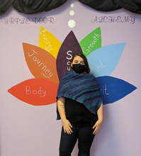 Load image into Gallery viewer, Hug Shawl ~ Aurora Blues