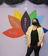 Load image into Gallery viewer, Hug Shawl ~ White (Loose Knit)