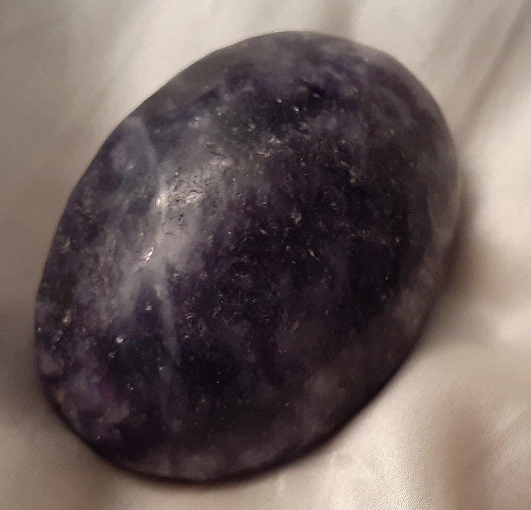 Lepidolite Palm Stone- small