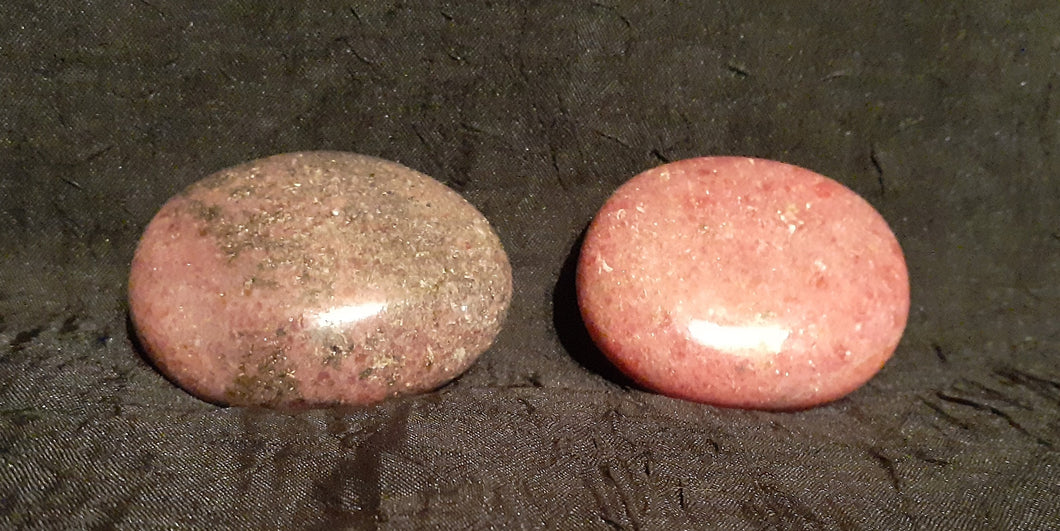 Rhodonite Palm Stones