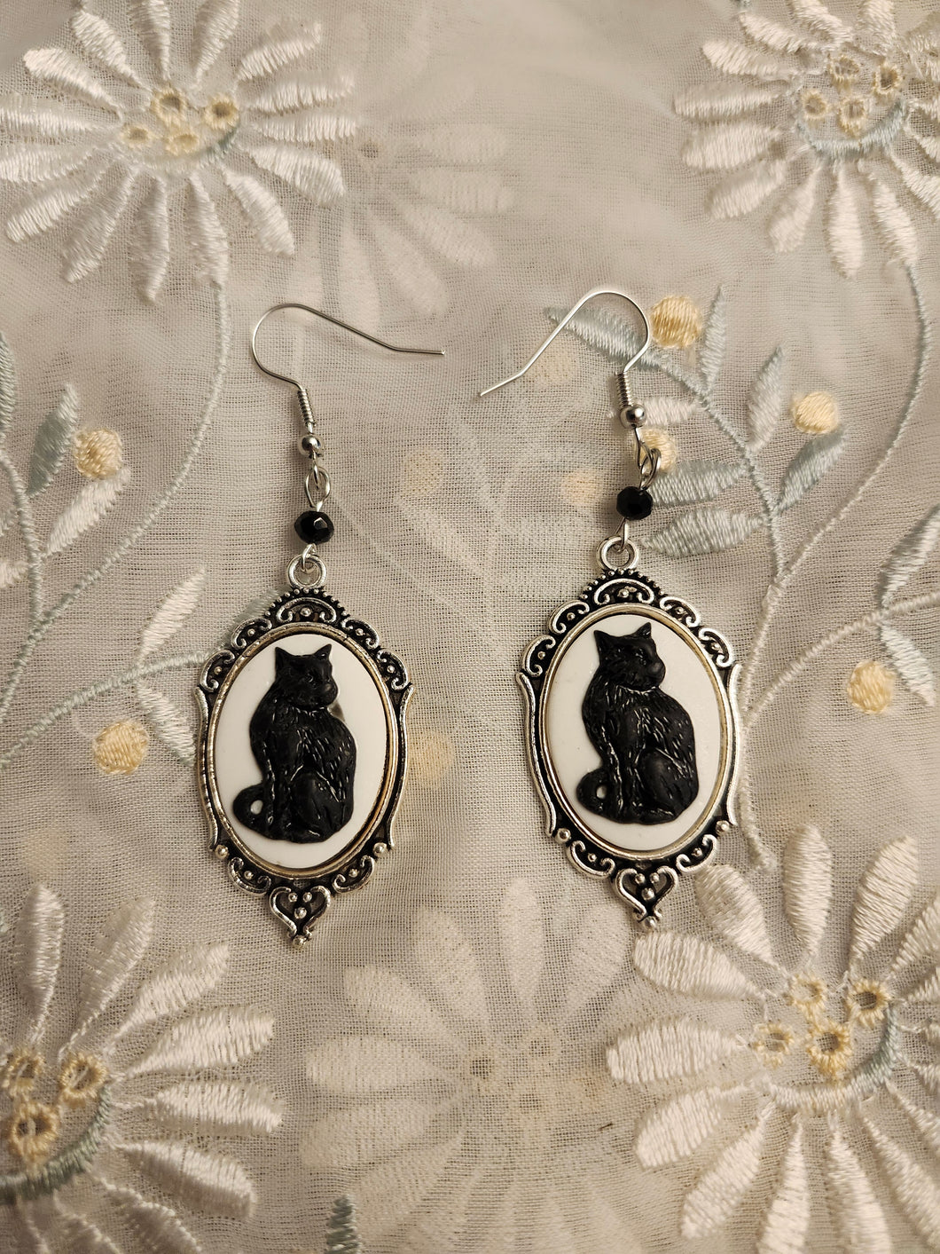 Cat Portrait Earrings