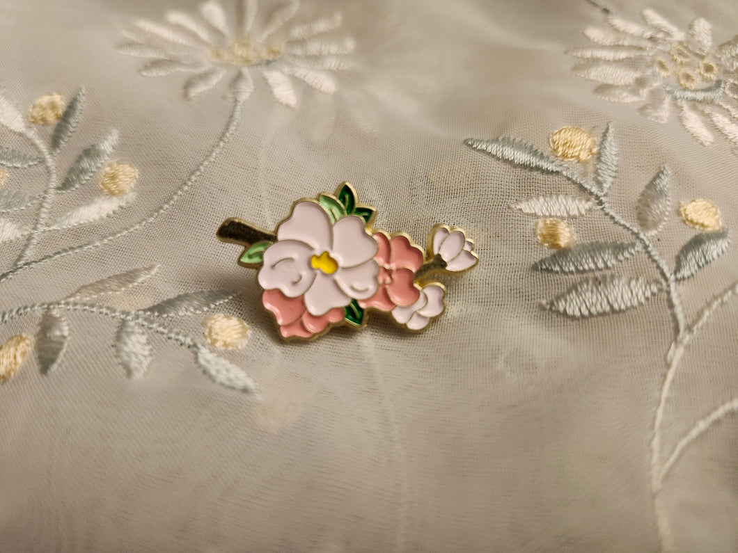 Pink Flower Pin