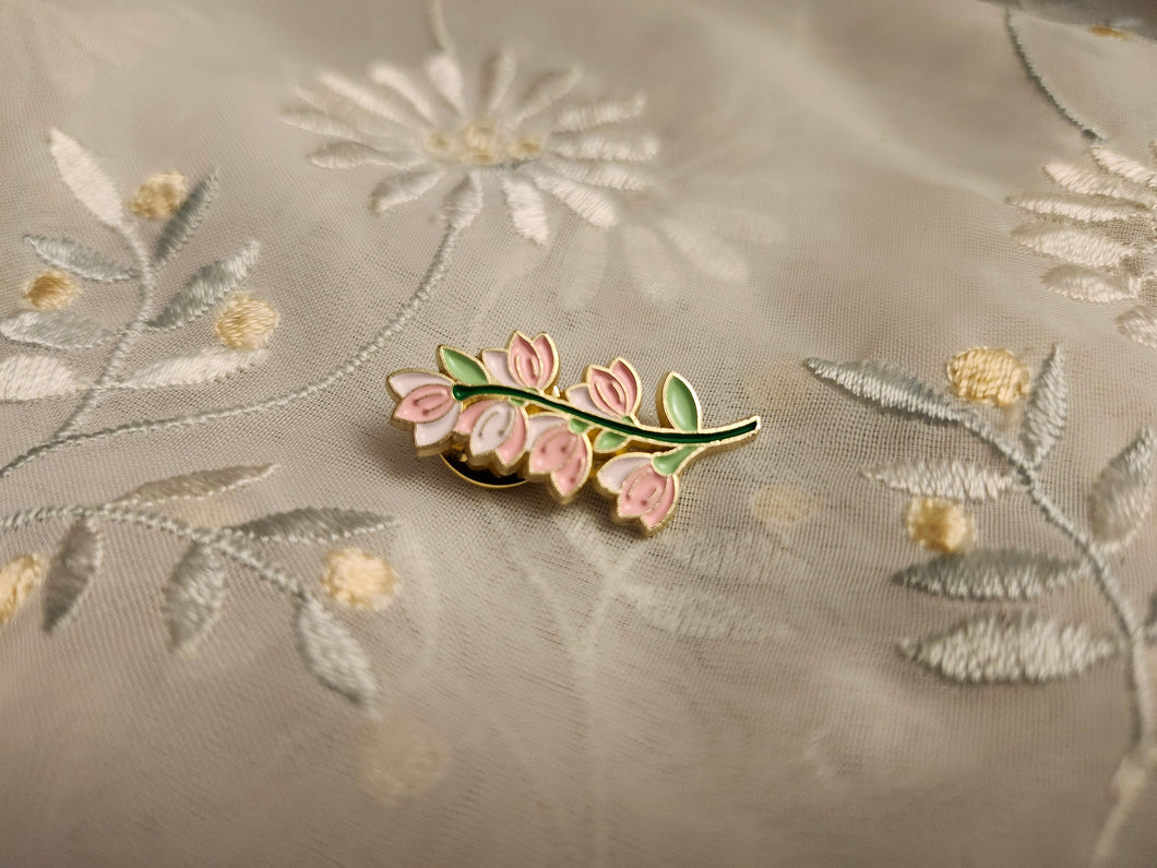 Delicate Pink Flower Pin