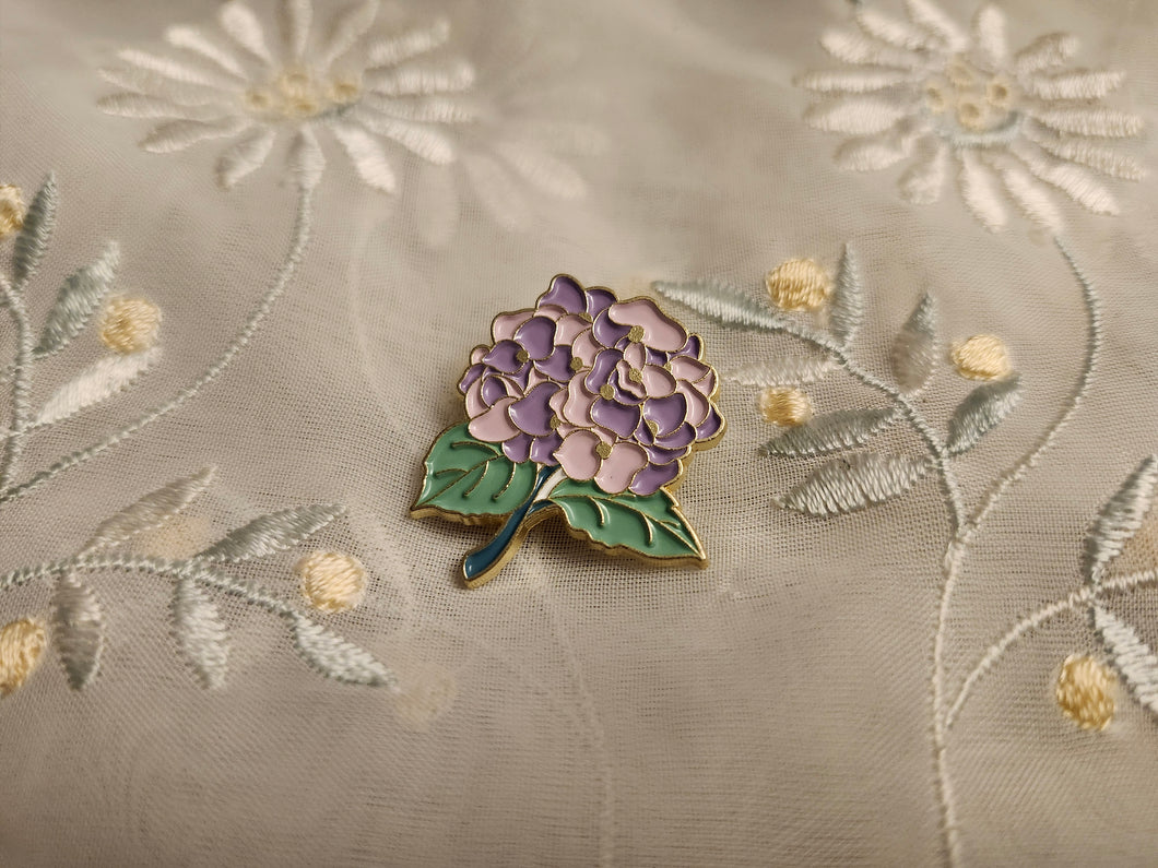 Purple Flower Pin