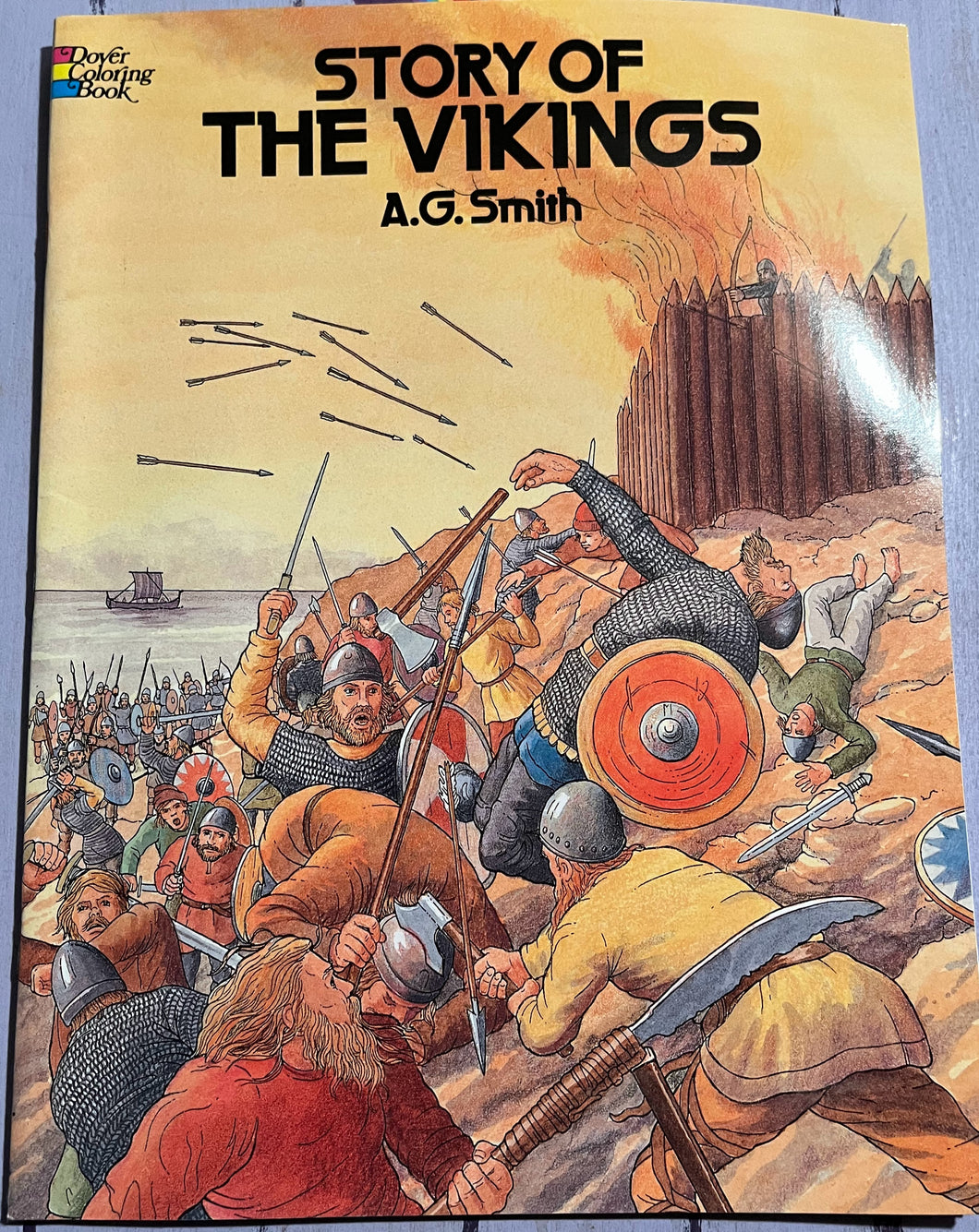 Story of the Vikings Coloring Book