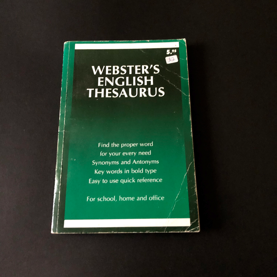 Webster's English Thesaurus