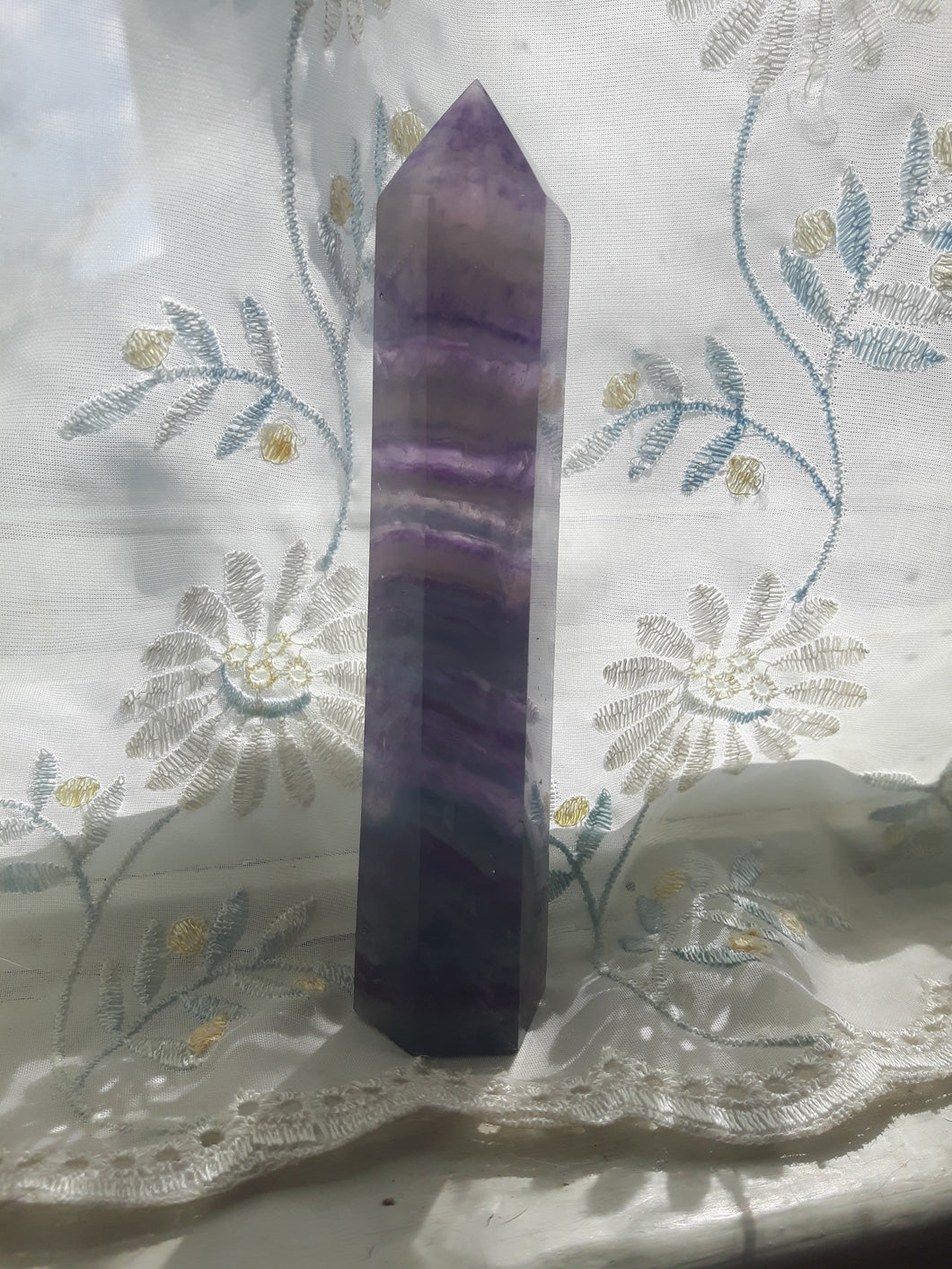 Rainbow Flourite Point