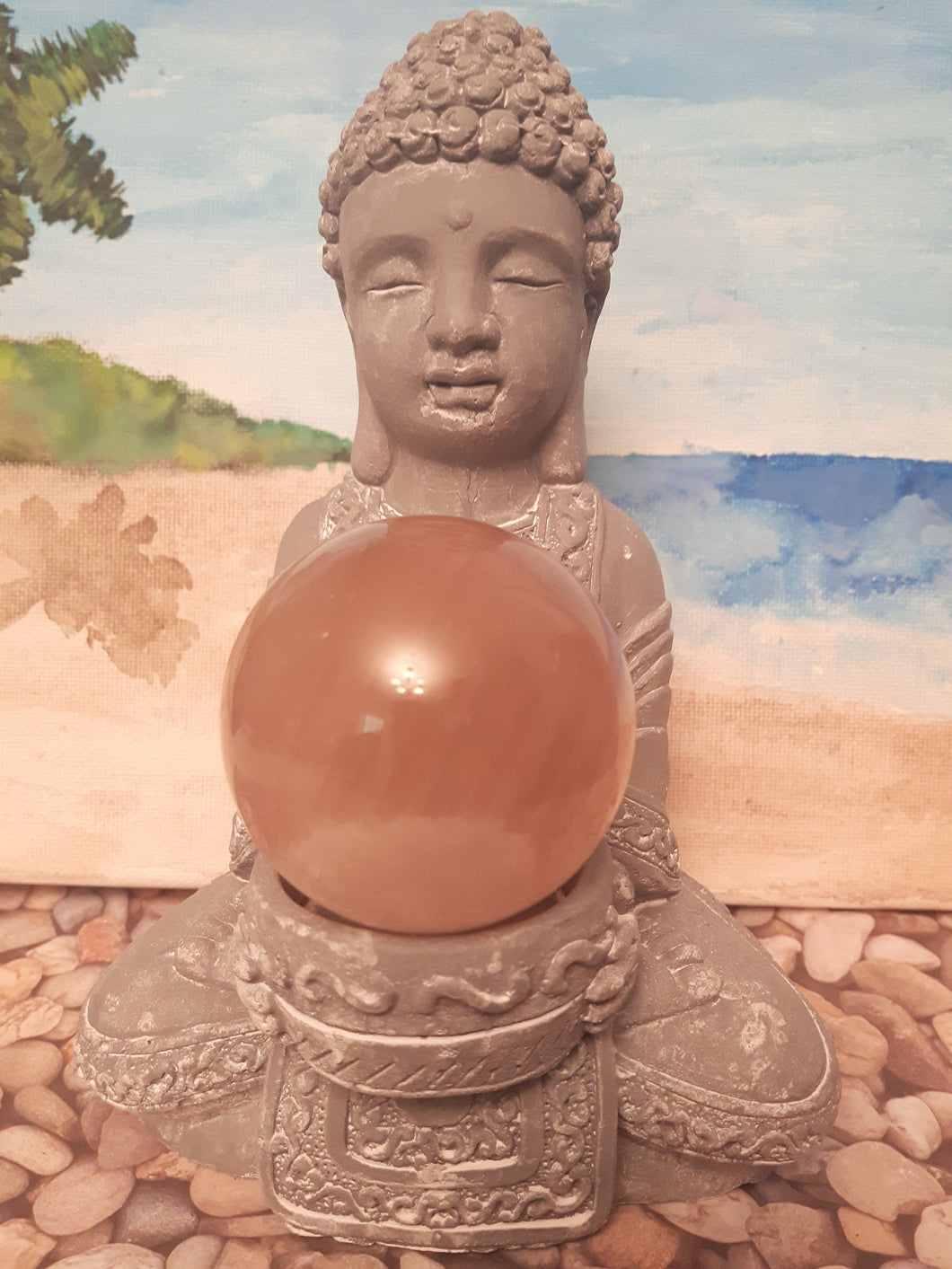 Rose Quartz Sphere/Holder