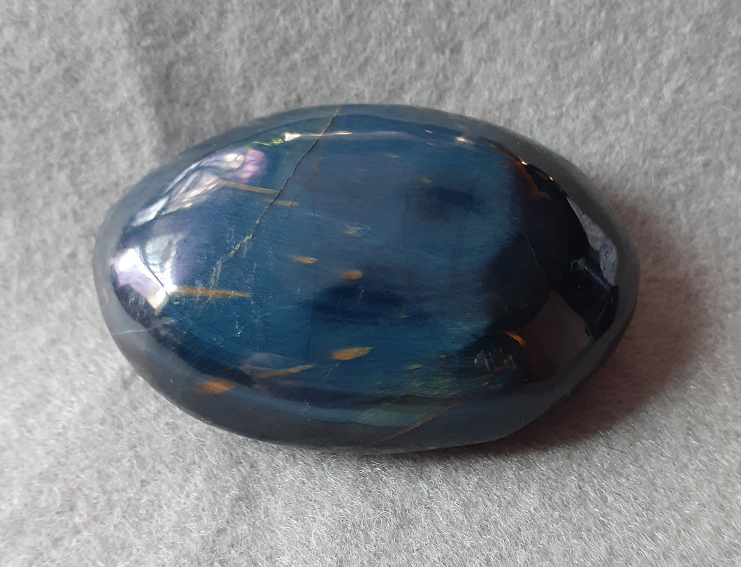 Blue Tiger's Eye Palm Stone