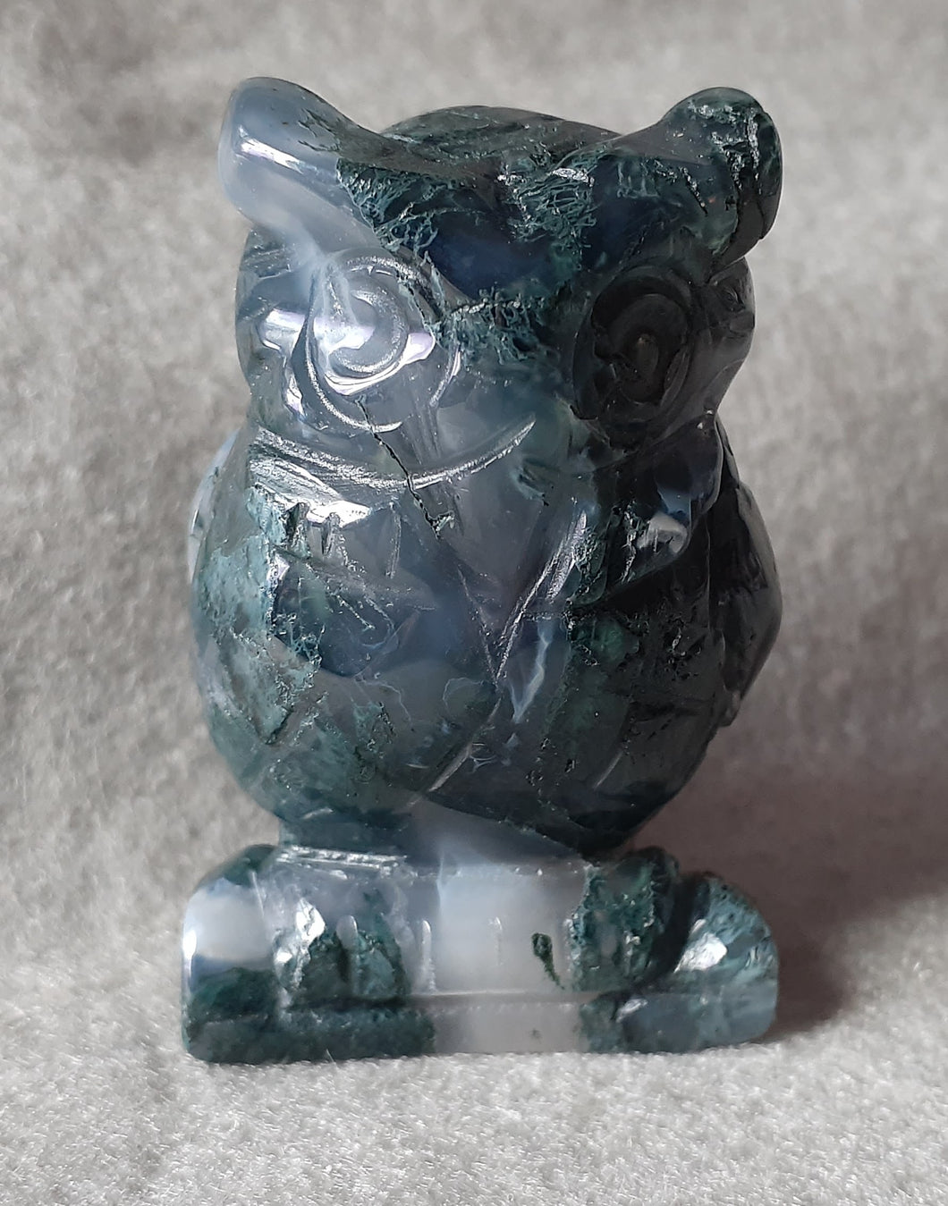 Moss Agate Owl