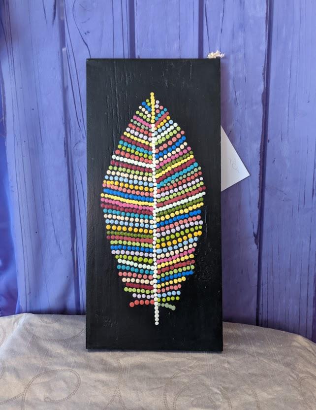 Colourful Feather Wall Art