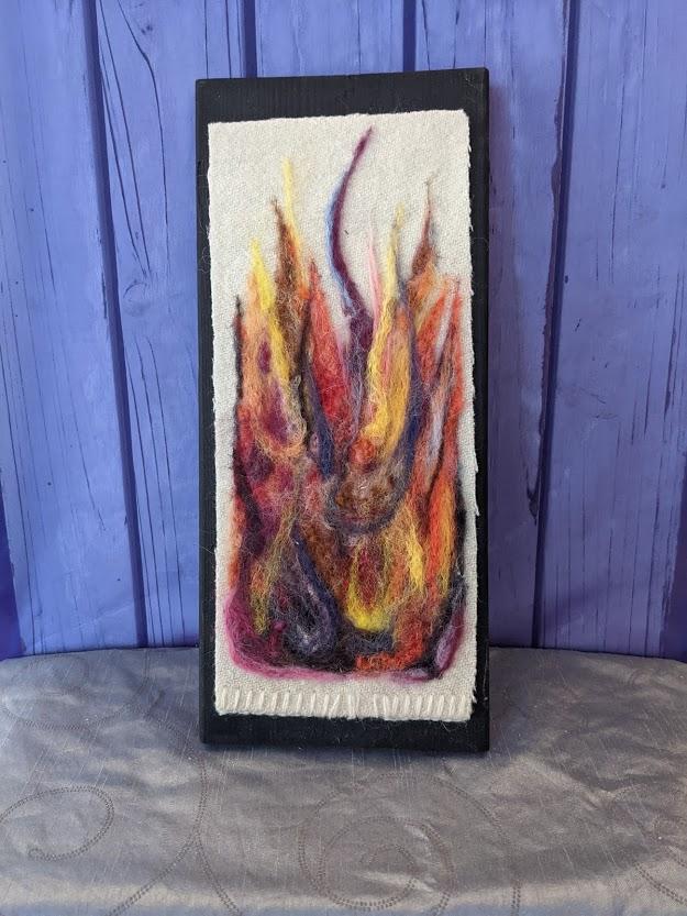 Colourful Flames Wall Art