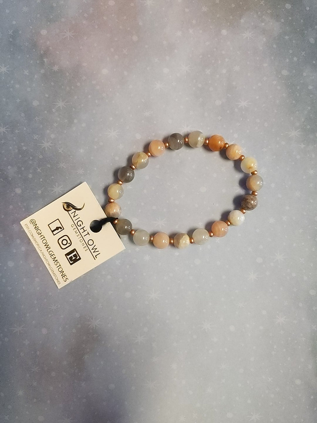 Peach Moonstone (Multi) Bracelet