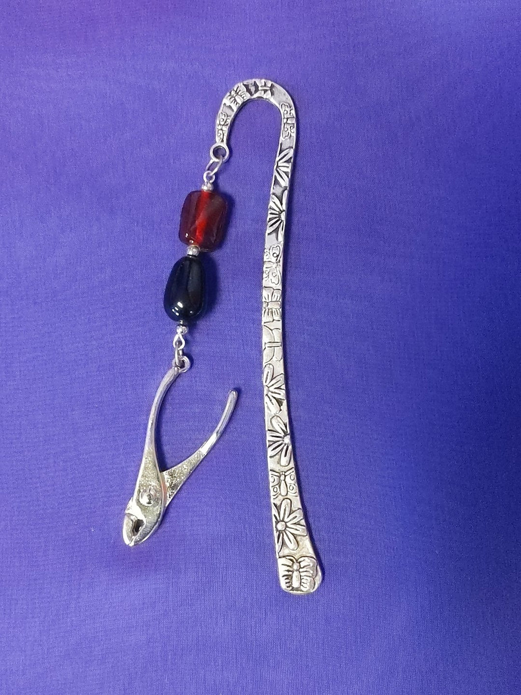 Metal Book Mark with Charm - Tools