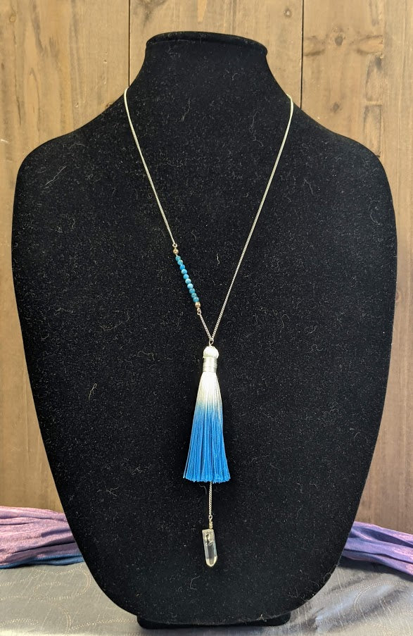 Blue Crystal Necklace