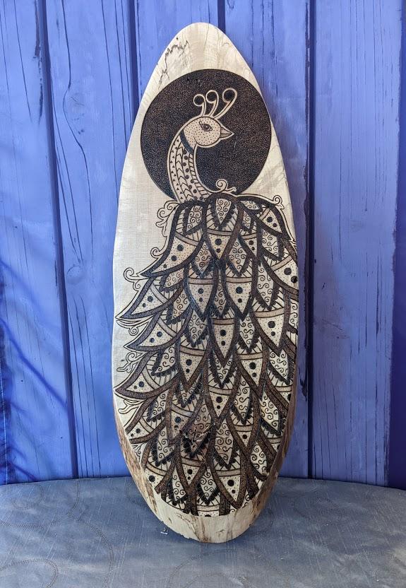 Peacock Wooden Wall Art