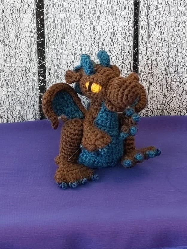 Brown Knit Dragon