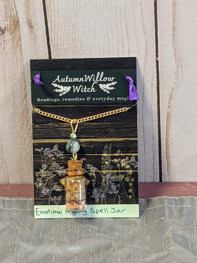 Emotional Healing Spell Jar Necklace