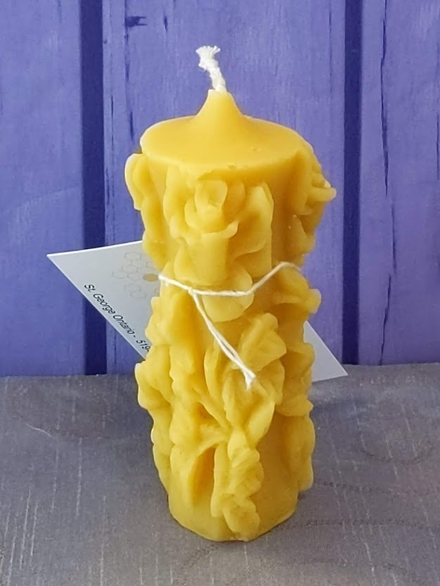 Skinny Rose Beeswax Candle Pillar