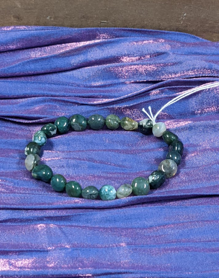 Green Moss Agate Bracelet