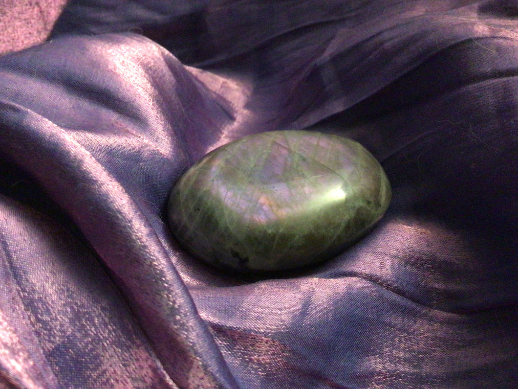 Purple Labradorite Palm Stone