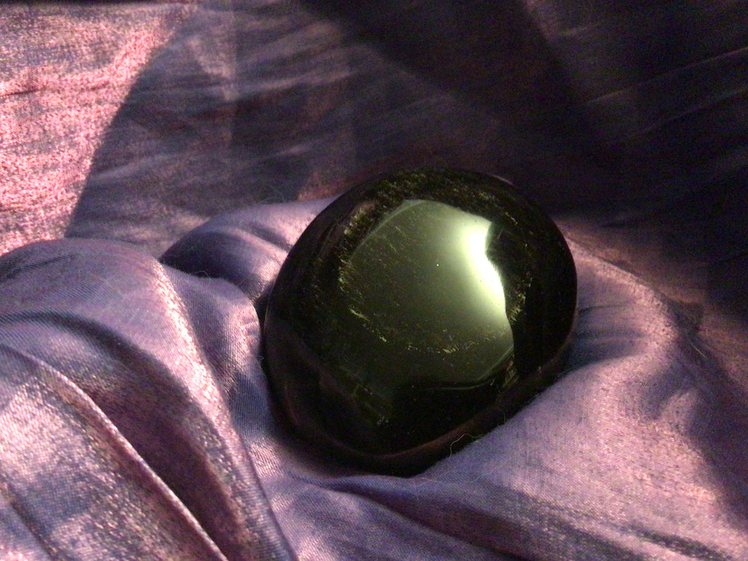 Gold Obsidian Palm Stone