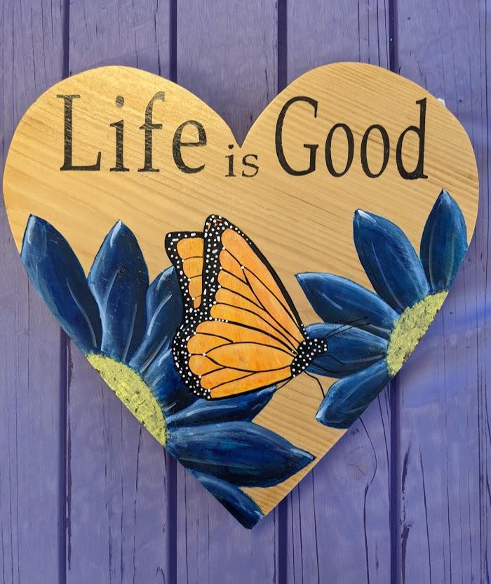 Life is Good Wall Art Plaque