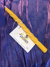 Load image into Gallery viewer, Beeswax Spiral Taper Candle
