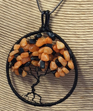 Load image into Gallery viewer, Tree of Life - Orange Quartz &amp; Black Jasper
